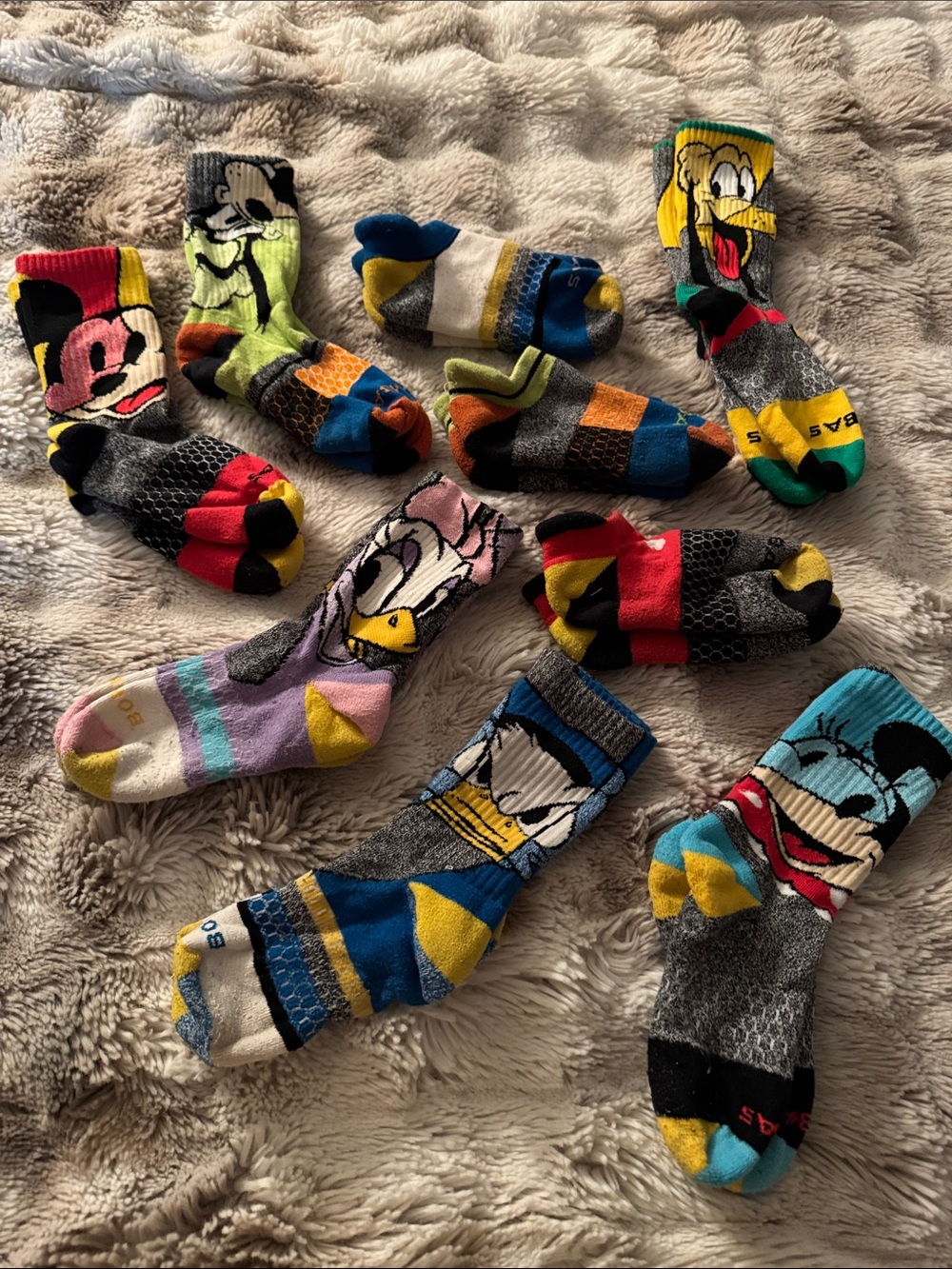 9 Bombas Youth Disney Character Crew and Low ankle socks bundle